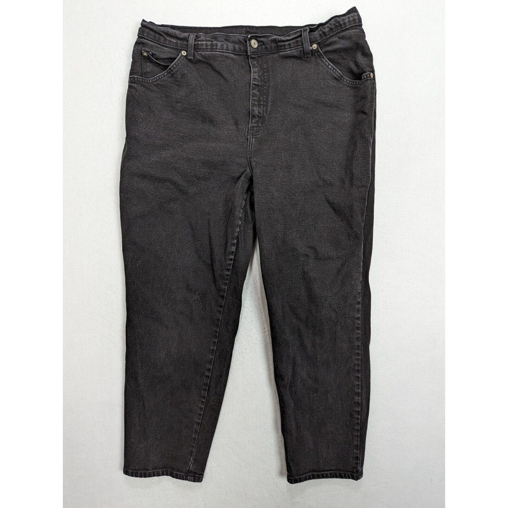 Just My Size Jms Womens Jeans Size 36 x 27 1X 18W Stretch Denim Black